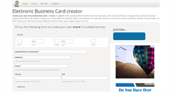 Desktop Screenshot of bvcard.com